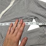 Lululemon  Awesome Striped Henley Long Sleeve Button-Up Top Photo 2