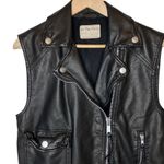 Free People  Emilia Faux Leather Moto Vest Photo 3
