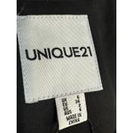 Unique21 Black Asymmetric Double Breasted Long Sleeve Mini Blazer Dress Size 2 Photo 2