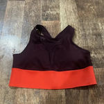 Athleta Maroon and Orange Sports Bra Athletic M Photo 0