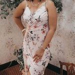 Venus Floral Pink Wrap Dress by  Photo 4