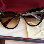 Gucci Authentic 56 Cat eye Havana Acetate sunglasses Photo 3