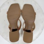 Nine West Gamer Strappy Sandals Womens 9 Brown Open Toe Slip On Block Heels New Photo 10