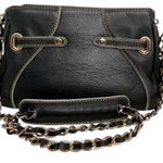 Zardangs Molly Chain Strap Black Leather Clutch Convertible Bag Purse Photo 8