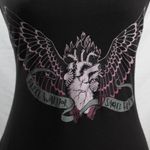 Next Level Apparel Edgy Athletic Athleisure Racerback Tank Top Anatomical Heart Soft Black Photo 3