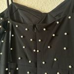 Ieena for Mac Duggal Black Sleeveless Pearl Encrusted Sweetheart Mini Dress 8 Photo 7