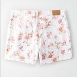 American Eagle  Mom Floral Shorts White Photo 1