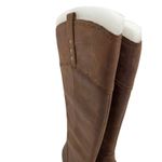 BORN Women's Brown Soft Leather Knee High Harness Boots Size 8 NIB Brass‎ Studs Photo 3