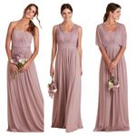 Birdy Grey  Chicky Mauve Convertible Bridesmaid Dress XS NWT Floor Length Photo 1