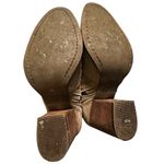 Seychelles Lori Penny Double Zip Heeled Bootie Women's 10 Taupe Leather Photo 6