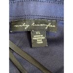 City Triangles  Navy/Red Paisley Chiffon Strapless Maxi Dress Size‎ XL Lined Photo 6