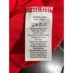Everlane  The Oversized Polo XS Organic Cotton Goji Berry Red EUC Photo 5