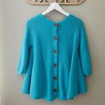 Anthropologie Moth by Anthro. Cashmere Knit Sweater Blue Sz Medium Photo 8