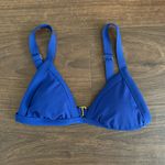 Xhilaration  Junior’s Blue Ribbed Triangle Bikini Top Photo 0