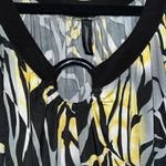 Jason Maxwell O-Ring Leaf Print Blouse Photo 2