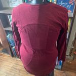 Habitat  small batch boutique XS deep red knit cozy top Photo 1