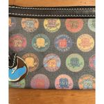 Dooney & Bourke Y2K  Wristlet Multicolor Circle Stamp Medallion Logo Design Photo 6