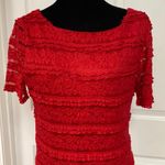 Cato Red lace short dress. Size 10 Photo 3