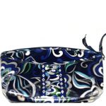 Vera Bradley  Mediterranean Blue Vinyl Trendy Modern Cosmetic/Misc.Zip Case Bag Photo 1