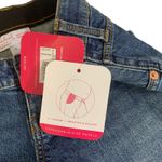 Isabel Maternity Side Panel Midi Under Belly Blue Jean Shorts Size 2 Photo 2