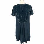 Maeve Anthropologie Ingrid Swing Tunic Velvet Dress Teal Size Medium Photo 8