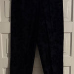 Lace Velvet Design Black Pants Size 10 Photo 0