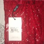 Bardot  Sienna Red Lace Bralette Crop Top Photo 4