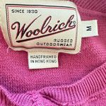 Woolrich  Vintage 90s Cotton Short Sleeve Henley Sweater Pink Womens Size Medium Photo 8