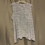 Susan Lawrence  3X Gray and Black Zipper Collar Sleeveless Blouse Photo 1