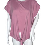 Crivit Shirt‎ Womens Large Pink Tie Front Casual Commute Workout Gym Athleisure Photo 0