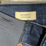 Madewell Dark Wash Side Panal Maternity Stovepipe Jeans Photo 3