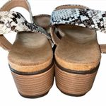 None Snakeskin Embossed Platform Sandal size 10 Photo 4
