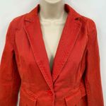 J.Crew  Academy‎ Schoolboy Preppy Blazer XS Orange Single Button Halloween Fall Photo 3