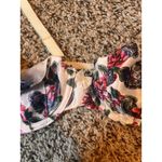 Vintage Floral Paisley Bra 36B/L‎ Unlined Underwire Adjustable Straps Cute Bow Pink Size undefined Photo 1