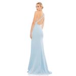 Mac Duggal IEENA for  One Shoulder Jersey Mermaid Gown Women's 12 Blue NWOT Photo 1