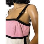 Liz Claiborne Vintage Y2K Liz Claborne colorblock cotton dress white pink black size medium Photo 4