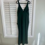 Lulus Lulu’s Instant Icon Dark Green V-Neck Sleeveless Jumpsuit Size XL Photo 2