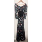 Carolina Herrera Floral Print Crossover Cutout Puff Sleeve Maxi Dress Gown 2 NWD Photo 7