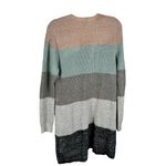Nine West Pink Blue Gray Black Colorblock Cardigan Size XL Photo 1