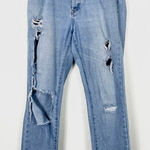 Volcom  Light Wash Destroyed Denim Skinny Jeans Photo 0