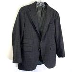 Polo Ralph Lauren Plaid Blazer Vintage Wool Gray USA Made Photo 8