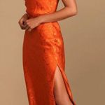 Lulus Orange Slip Dress Photo 0