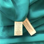 Loft  Womens Floral Racerback Halter Turquoise Maxi A-Line Dress Size 8 Lined Photo 4