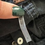 Free People  Washed Black Mini Denim Skirt Size 6 Photo 4