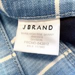 J Brand Maria High Rise Skinny Jeans in Yarn Dye Blue Herringbone Stripe Size 30 Photo 12