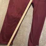 st. john's bay  Pants Womens 18W Wine Red Cargo Straight Leg High Rise Stretch Photo 5