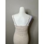 Freshman 1996 Dress M Boho Babydoll Y2K Fairy Cottagecore Crochet Maxi Sweater Size M Photo 3