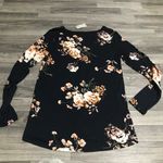 Maurice's  Floral Navy Blue Long Sleeve Shirt; small women’s; New Photo 7