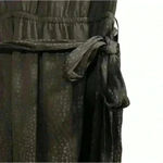 Simply Vera, Vera Wang Simply Vera Vera Wang Ruffle Hem Tie Waist Dress V-Neck Black Size Medium Photo 3