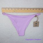 New! Set! Toast Swim crop surf bikini top High Waist, String Bikini Bottom, M Pink Size M Photo 10